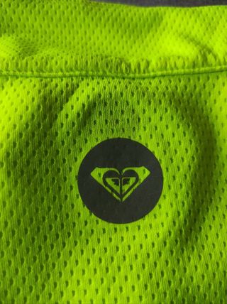 Camiseta Roxy running manga larga - Amarillo Fluo