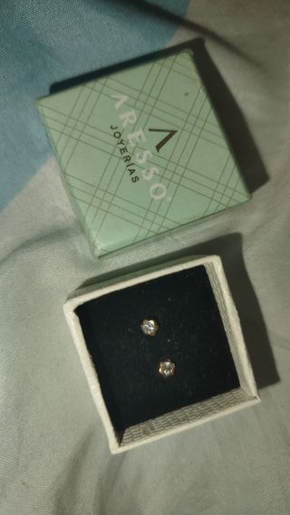 Pendientes oro 18 K Aresso niña