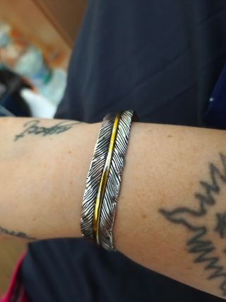 Pulsera y pendientes plata 925, pulsera acero homb