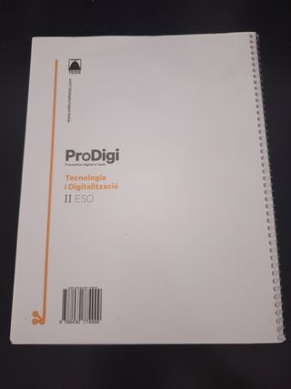 Quadern ProDigi. Tecnologia i digitalització II...