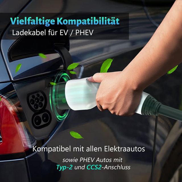 Cable Carga Coche Eléctrico 22kW 5m