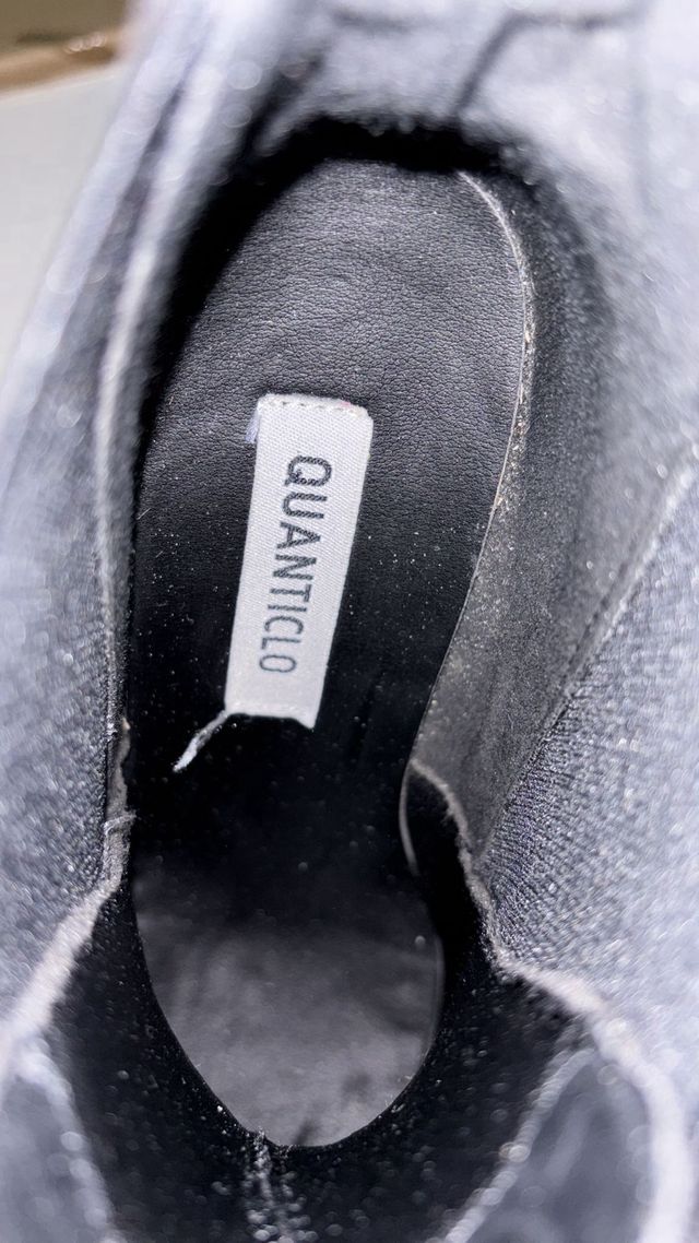 Stivali neri con plateau