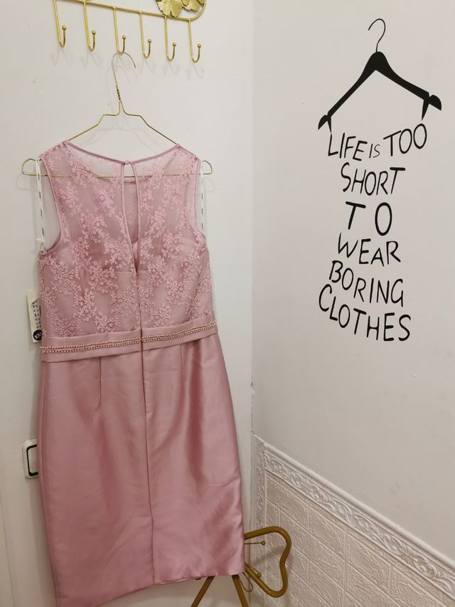 LIQUIDACION!vestido rosa talla 44 - NUEVO
