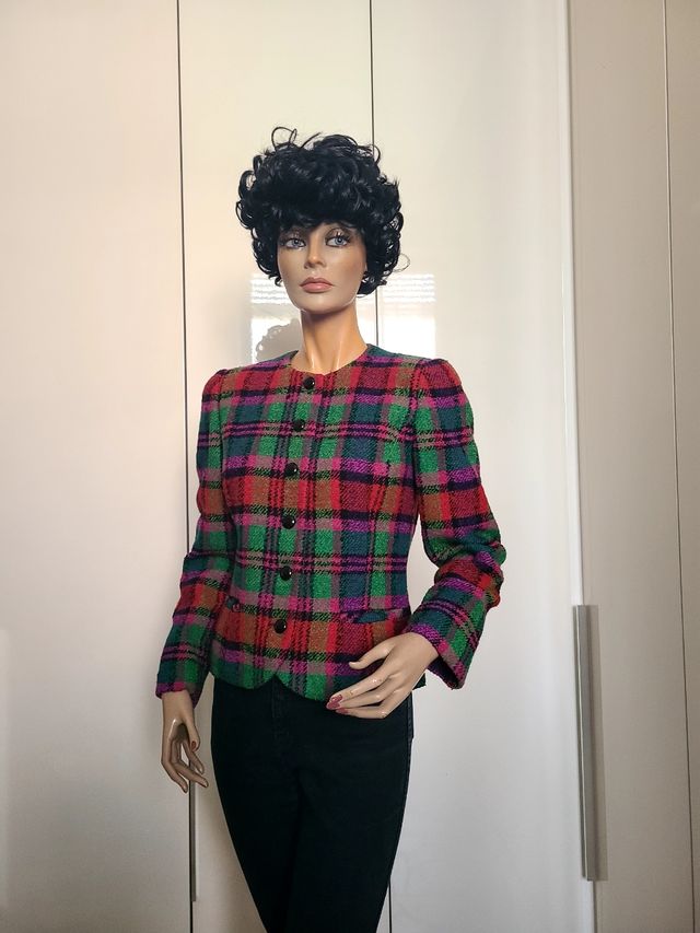 Blazer vintage tartan Made in Italy