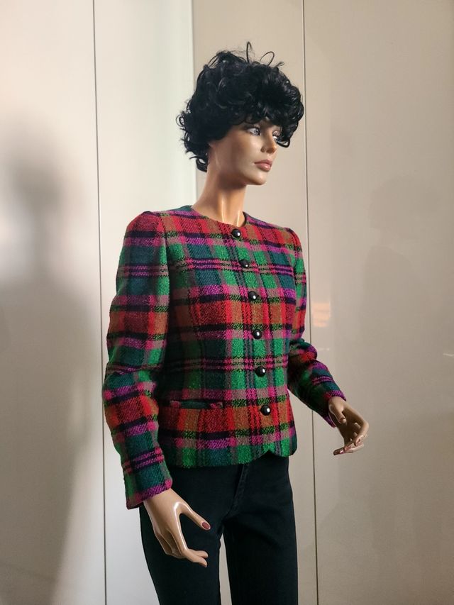 Blazer vintage tartan Made in Italy