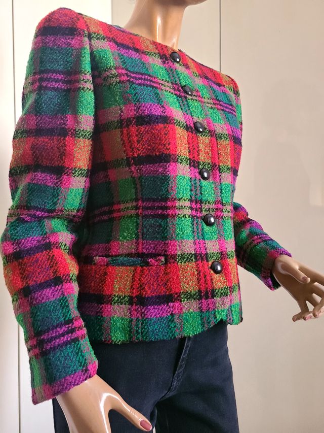 Blazer vintage tartan Made in Italy