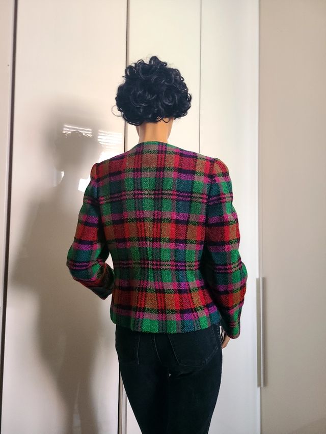 Blazer vintage tartan Made in Italy