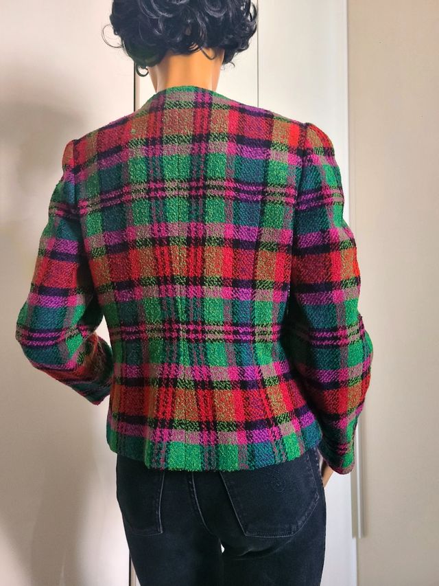 Blazer vintage tartan Made in Italy
