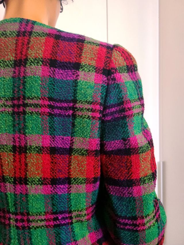Blazer vintage tartan Made in Italy