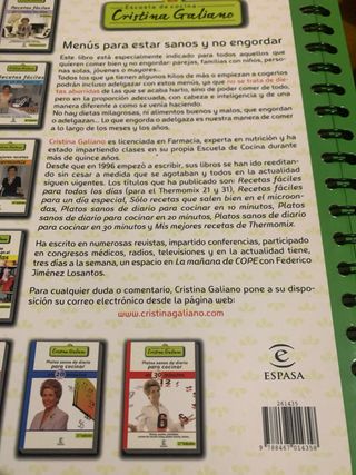 Menús para estar sanos - Cristina Galiano