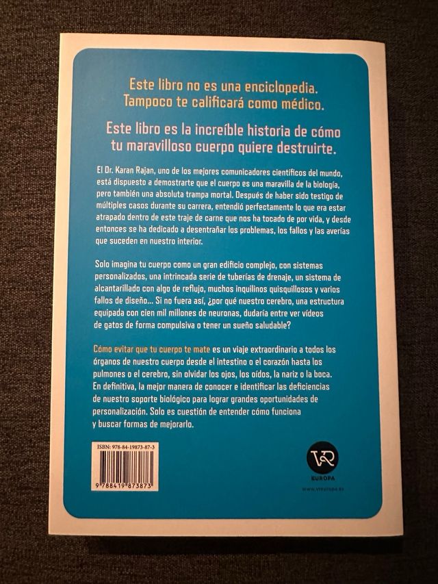 Como evitar que tu cuerpo te mate: Una guía lib...