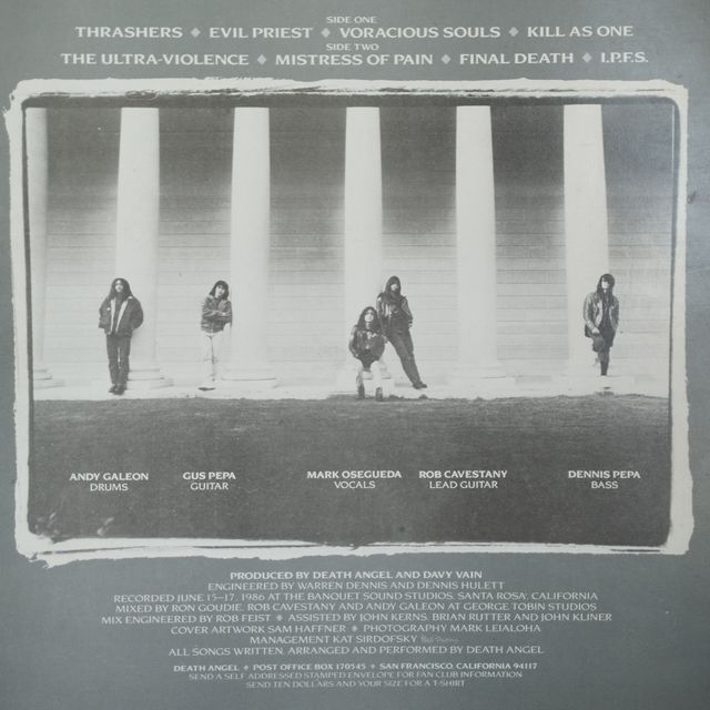 DEATH ANGEL - The Ultra-Violence LP Vinilo