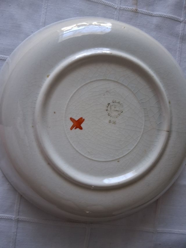 Piattino in porcellana dorata con vassoio