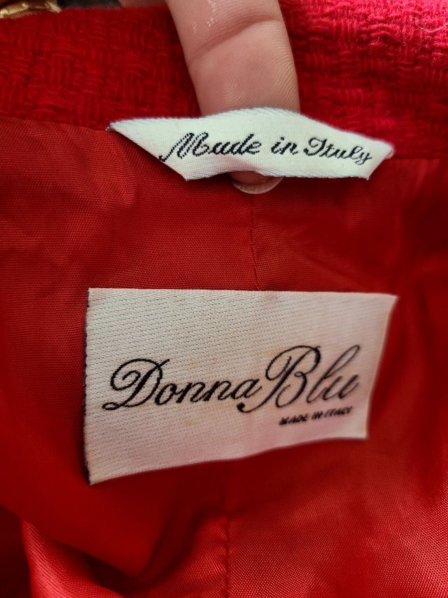 Blazer vintage rosso lana