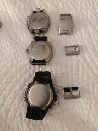 Lote desguace relojes Calypso, Cat, 2 Time Force 