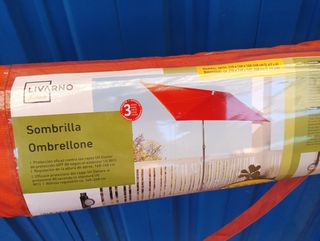Sombrilla roja Livarno - Parasol terraza
