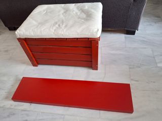 Estantería LACK rojo Ikea