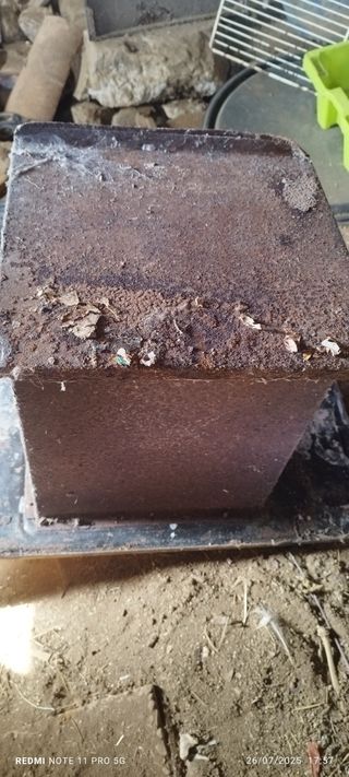 Frontal chapa cocina económica antigua