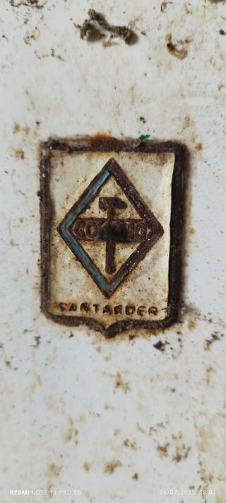 Frontal chapa cocina económica antigua