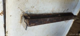 Frontal chapa cocina económica antigua