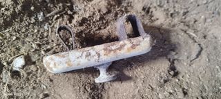 Frontal chapa cocina económica antigua