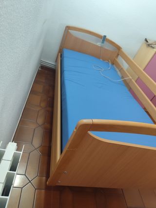 Cama articulada eléctrica madera