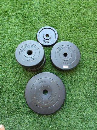 Pesas Bodytone - 30 kg + 1 de 5 kg de Hierro fundi