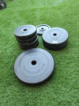 Pesas Bodytone - 30 kg + 1 de 5 kg de Hierro fundi