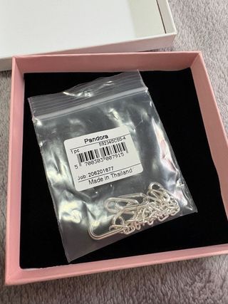 Pulsera Pandora Cadena Plata