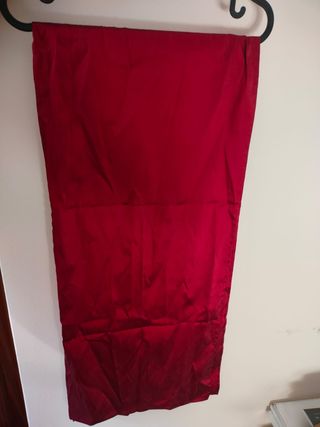 Fular seda rojo