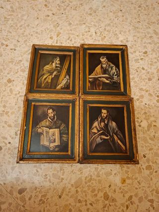 4 Cuadros Antiguos 