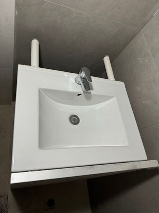 Lavabo porcelana blanco