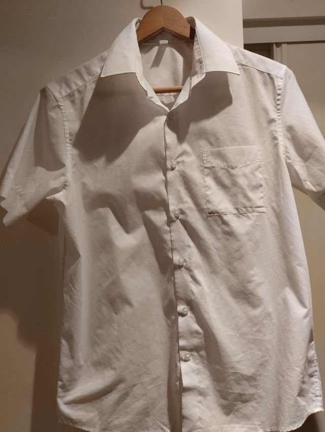 Camisa blanca manga corta