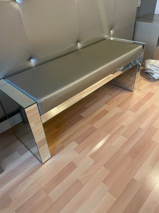 Banco espejo moderno - Gris plata