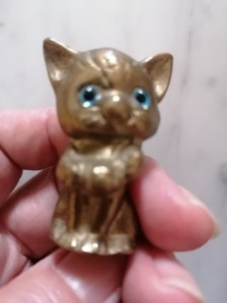 Statuetta Gatto in Ottone