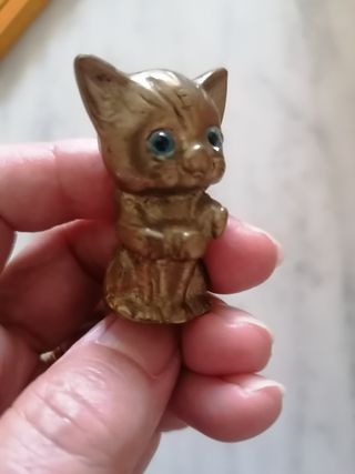 Statuetta Gatto in Ottone