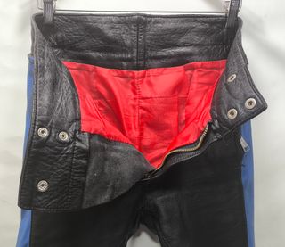 Pantalón traje moto cuero 36 , Harrol