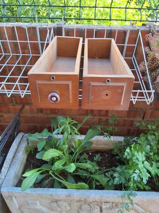 2 Cajones Madera - Decoración Vintage