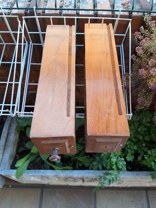 2 Cajones Madera - Decoración Vintage