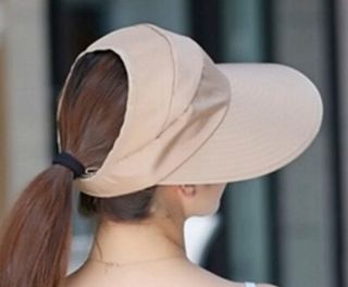 Visera beige oscuro para mujer