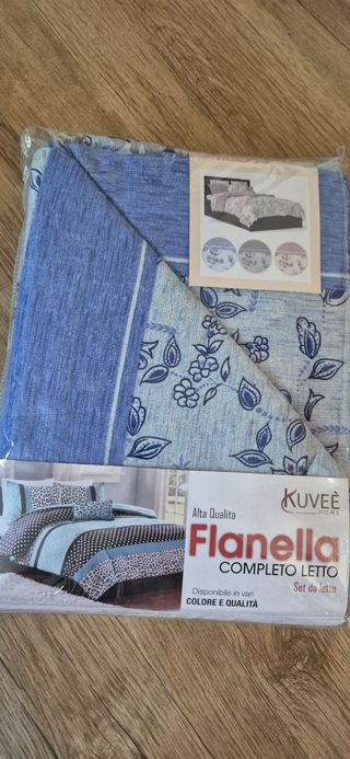 Completo letto in flanella 1 piazza 1/2