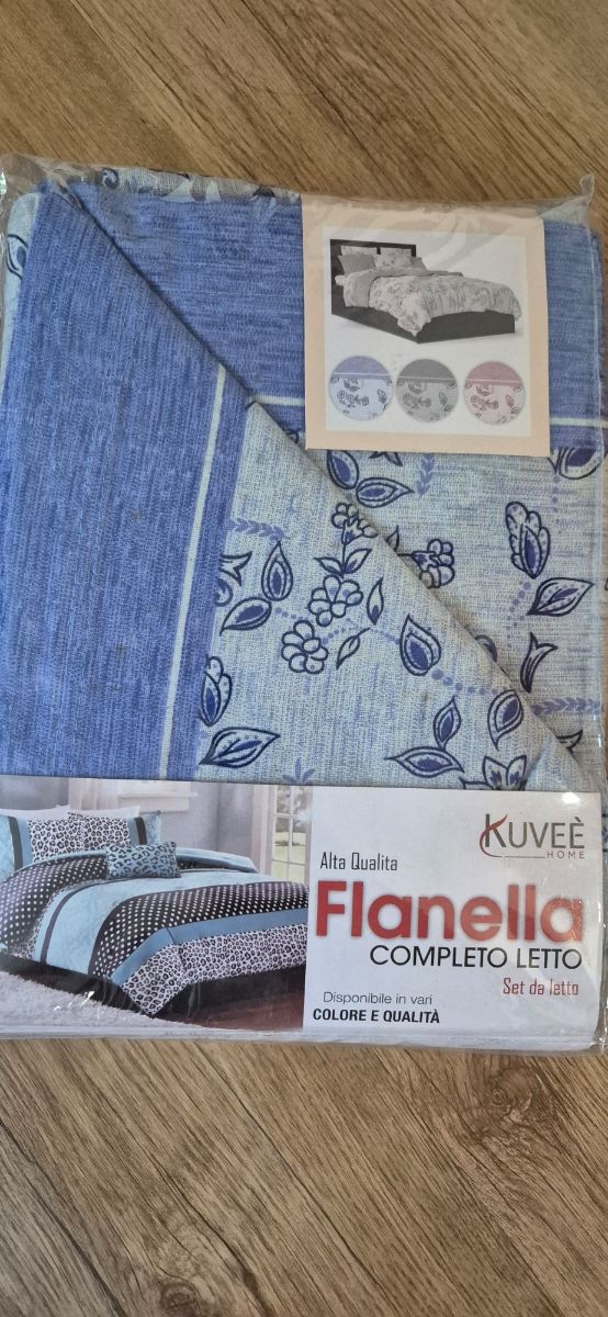 Completo letto in flanella 1 piazza 1/2