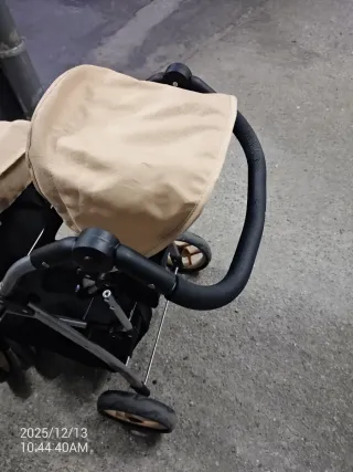 Carrito gemelar muñecas plegable.