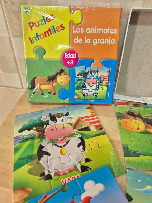 Puzzle Infantil Granja - 4 Puzles