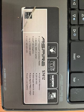 Portátil Acer Aspire 5741Z - Gris