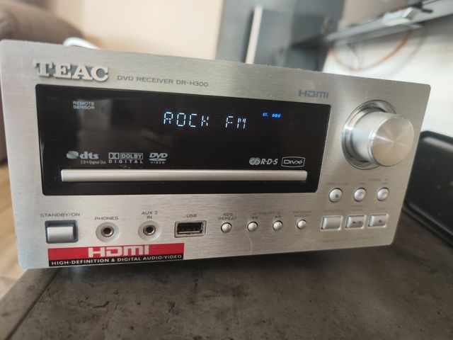 RECEPTOR AMPLI CD,DVD TEAC DR-H300
ALTA CALIDAD 
