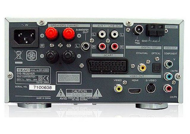 RECEPTOR AMPLI CD,DVD TEAC DR-H300
ALTA CALIDAD 