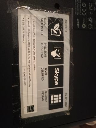 Portátil Acer Aspire Negro