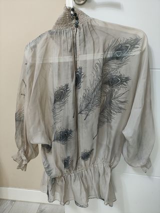 Blusa camisa manga larga Zara 