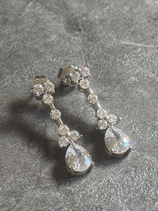 Pendientes Plata 925 • Relleno de Circonitas